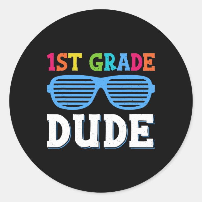 Sticker Rond Enseignants de 1ère année en première année en 1èr (Devant)