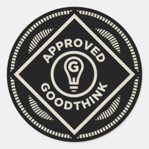 Sticker Rond Ensemble d'autocollants approuvés Goodthink