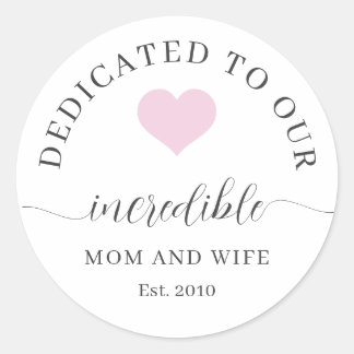 Sticker Rond Ensemble de cadeaux incroyables pour la fête des m