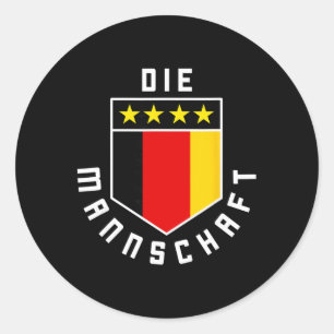 Sticker Rond Ensemble de maillot de football de drapeau nationa