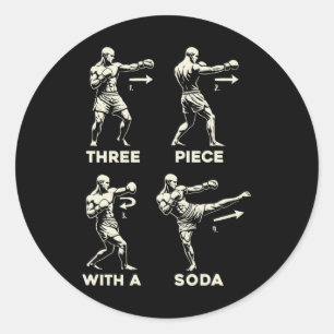 Sticker Rond Ensemble trois-pièces pour combattant de MMA et ki