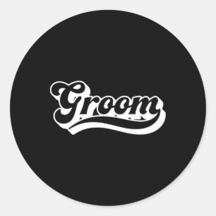 Sticker Rond Enterrement de vie de garçon pour hommes Équipe de