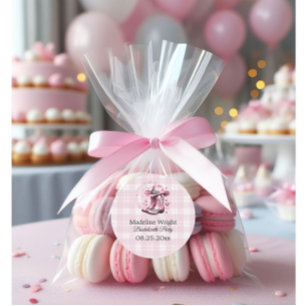 Sticker Rond Enterrement de vie de jeune fille Cowgirl Western 