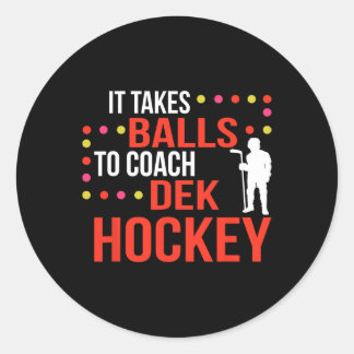 Sticker Rond Entraîneur de hockey Dek