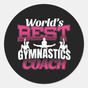 Sticker Rond Entraîneur mondial de gymnastique féminine