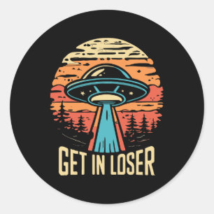 Sticker Rond Entre dans perdant