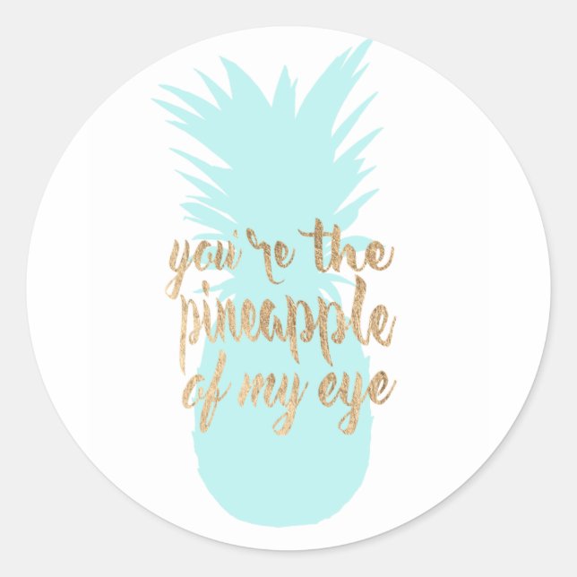 Sticker Rond Entre le rouge I (Devant)