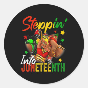 Sticker Rond Entrée Dans Le 11E Junetten Femme Black Girls Sn