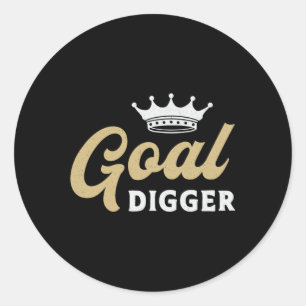 Sticker Rond Entrepreneur But Digger Boss Directeur général