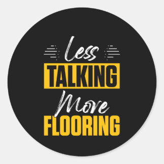 Sticker Rond Entrepreneur d'installation de plancher
