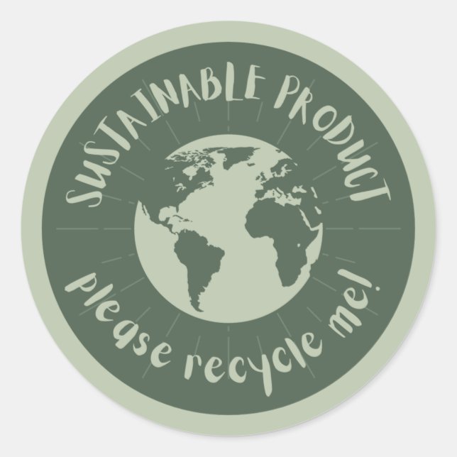 Sticker Rond Entreprise biologique (Devant)