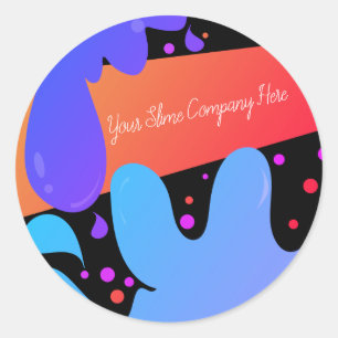 Sticker Rond Entreprise de branding de Slime Business Company