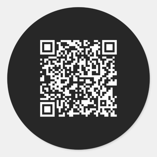 Sticker Rond Entrer l'URL et créer un code QR numérisable | Bla (Devant)