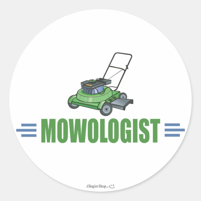 Sticker Rond Entretien de la pelouse Métrage de pelouses Pelous (Devant)