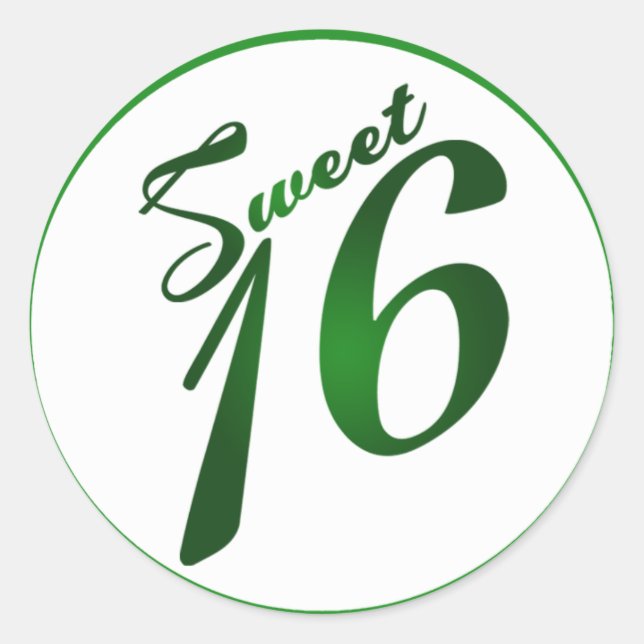 Sticker Rond Enveloppe 20 - 1,5" Enveloppe Sweet Seal 16 Vert (Devant)