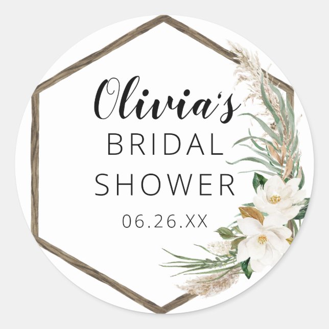 Sticker Rond Enveloppe de couronne bohémienne Favoriser les aut (Devant)