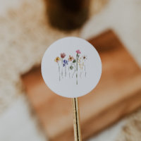 Enveloppe Fleur sauvage colorée