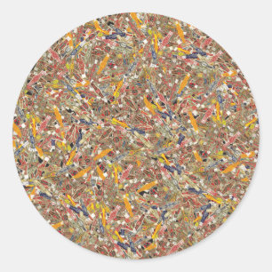 Sticker Rond Enveloppeurs à anneaux de cigar