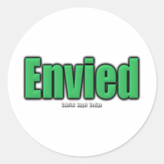 Sticker Rond Envié