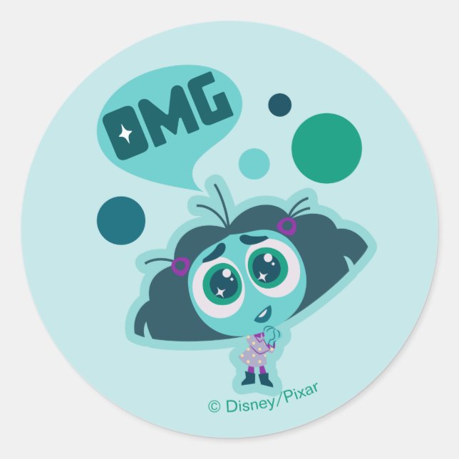 Sticker Rond Envy "OMG" (Devant)