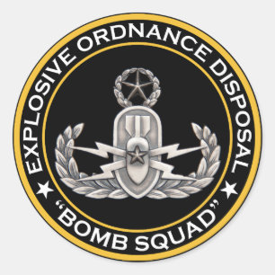Sticker Rond EOD Master Bomb Squad