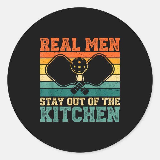 Sticker Rond Epic Kitchen Player Real Out Pickleball Stay (Devant)