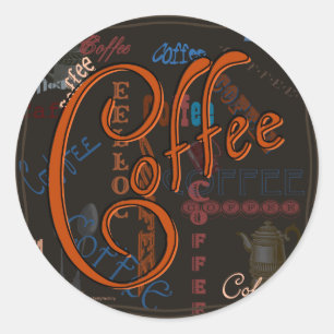 Sticker Rond Épice de café
