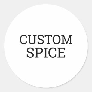 Sticker Rond Épice personnalisée 