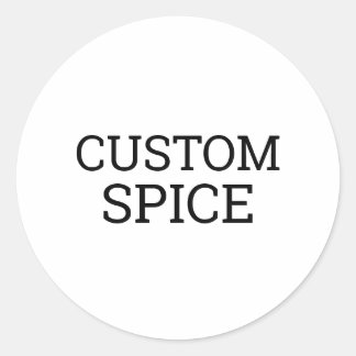 Sticker Rond Épice personnalisée
