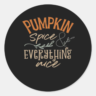 Sticker Rond Épices citrouilles Et Tout Beau Boxy