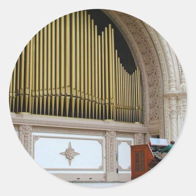 Sticker Rond Épices d'orgue de tuyau (Devant)