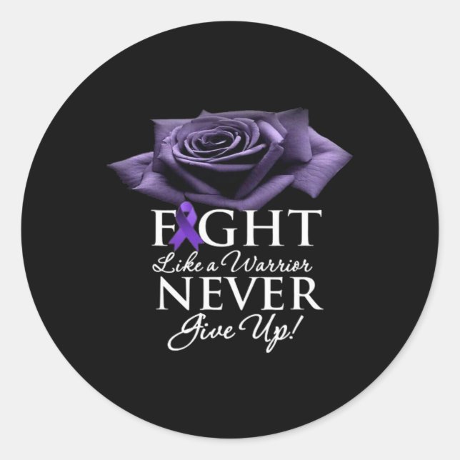 Sticker Rond Epilepsie amusante Sensibilisation femmes Enfants  (Devant)