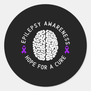 Sticker Rond Epilepsie Sensibilisation Espérance Pour Une Épile
