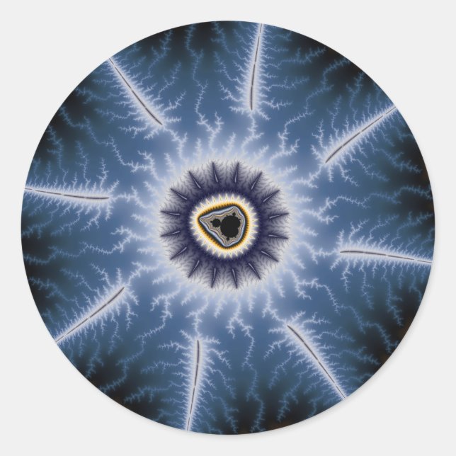 Sticker Rond Épinces sombres (Devant)