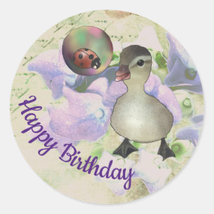 Sticker Rond Éponge avec bulle de savon