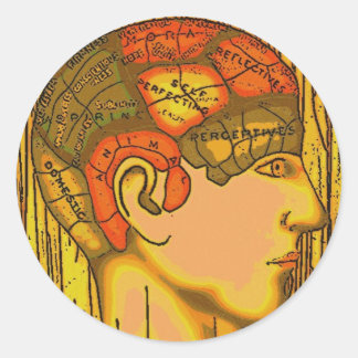 Sticker Rond Épuration du cerveau