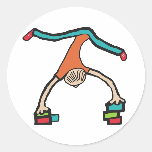 Sticker Rond Équilibrage des mains (Devant)