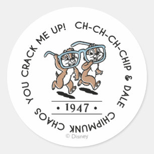 Sticker Rond Équipage Chipmunk Chaos