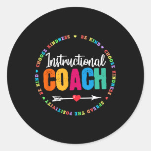 Sticker Rond Équipage d'entraîneurs instructeurs de retour à l'