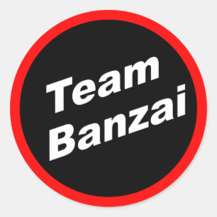 Sticker Rond Équipe Banzai