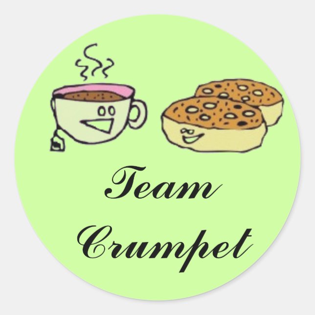 Sticker Rond Equipe Crumpet (Devant)