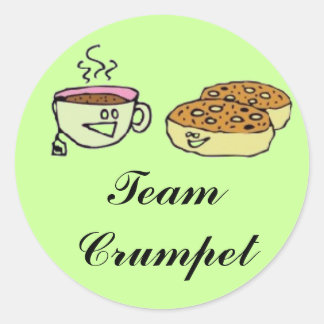 Sticker Rond Equipe Crumpet