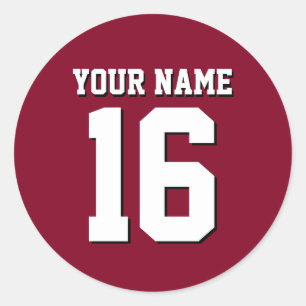Sticker Rond Équipe cycliste Burgundy