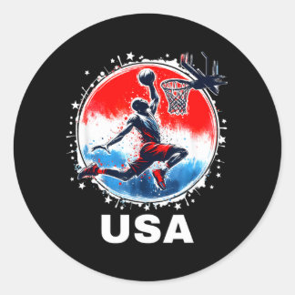 Sticker Rond Équipe de baseball Équipe de baseball Bisonrel vol