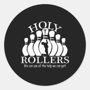 Sticker Rond Équipe de Bowling de jumelage des St-Rollers
