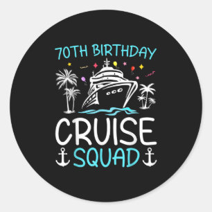 Sticker Rond Équipe de croisière pour les 70 ans 2025 Par