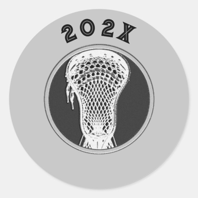 Sticker Rond Équipe de crosse 2025 (Devant)