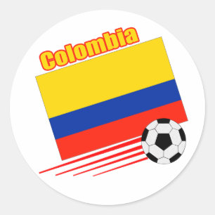 Sticker Rond Équipe de football de la Colombie