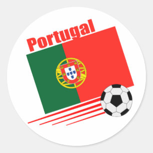 Sticker Rond Équipe de football portugaise