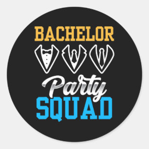 Sticker Rond Équipe de garçon d'honneur Équipe Mariée Équipe Ma